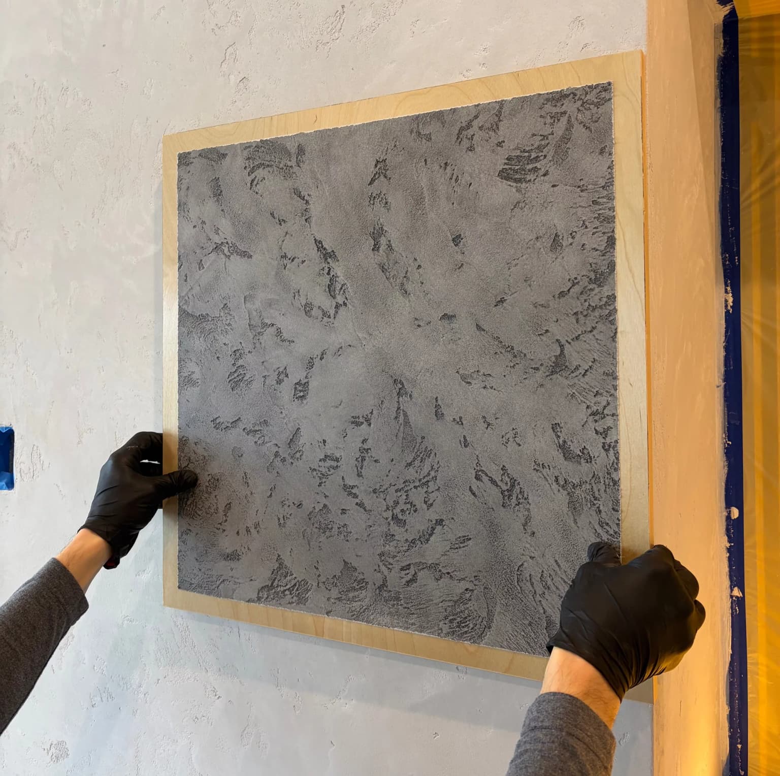 Artistic decorative plaster work sample